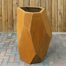 Nature's Embrace Corten Steel Garden Pot