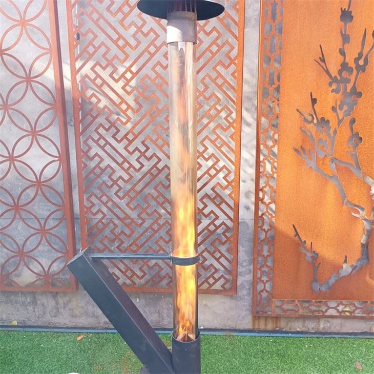 Rocket Stove Burning On Pellets